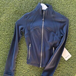 Define Cropped Jacket Nulu - True Navy/Mirror Silver